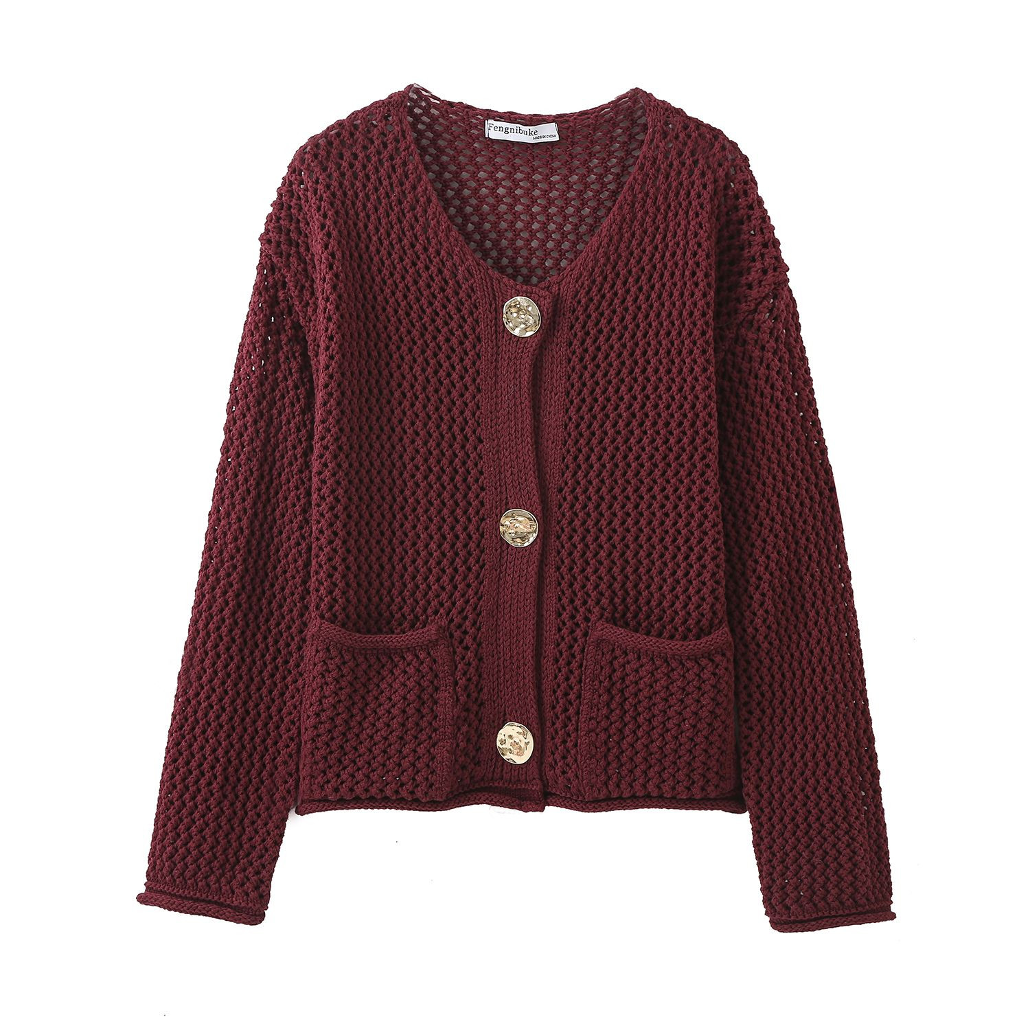 coarse knitted jacket